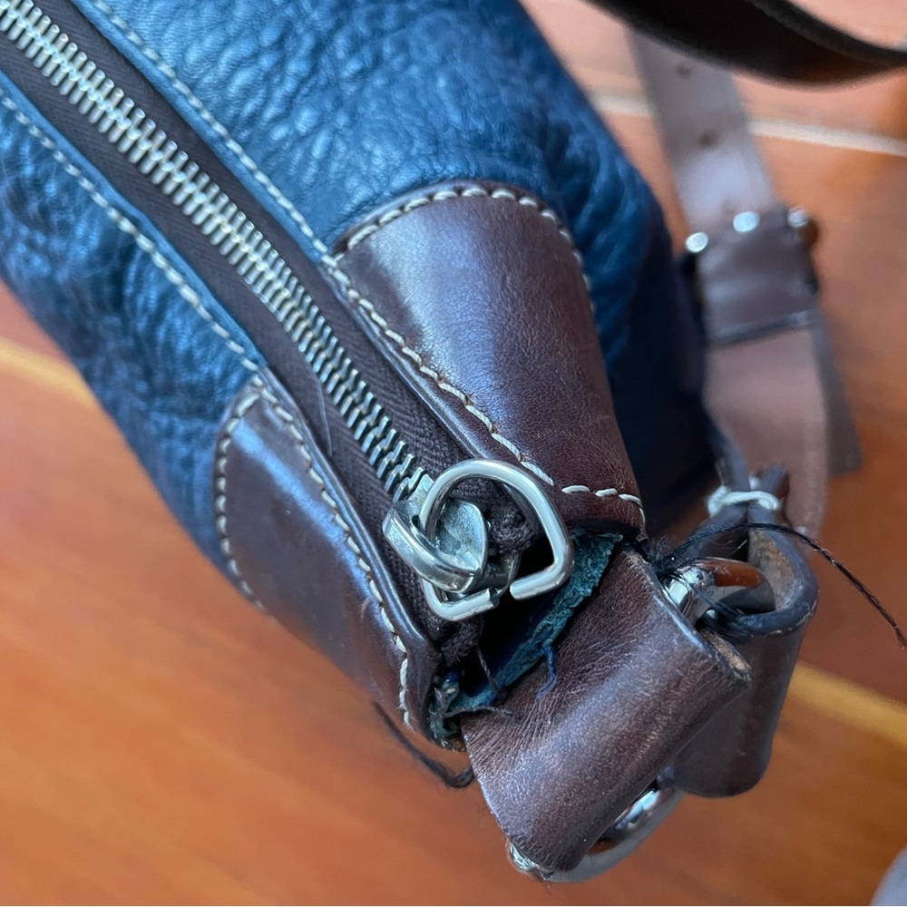 Dooney & Bourke Blue Leather Crossbody Bag - Picture 4 of 8